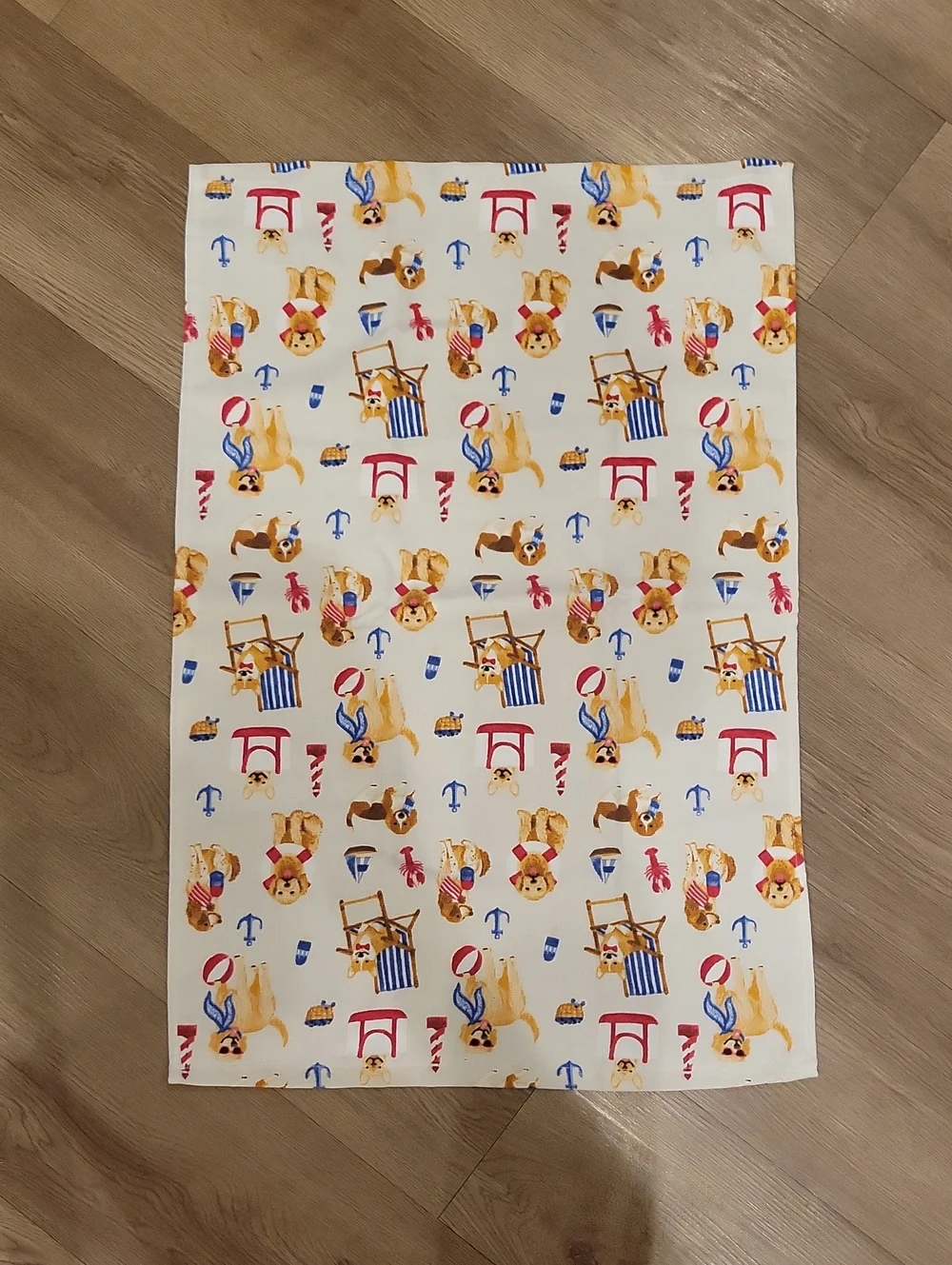 New Patriotic Puppy Dog Handtowel